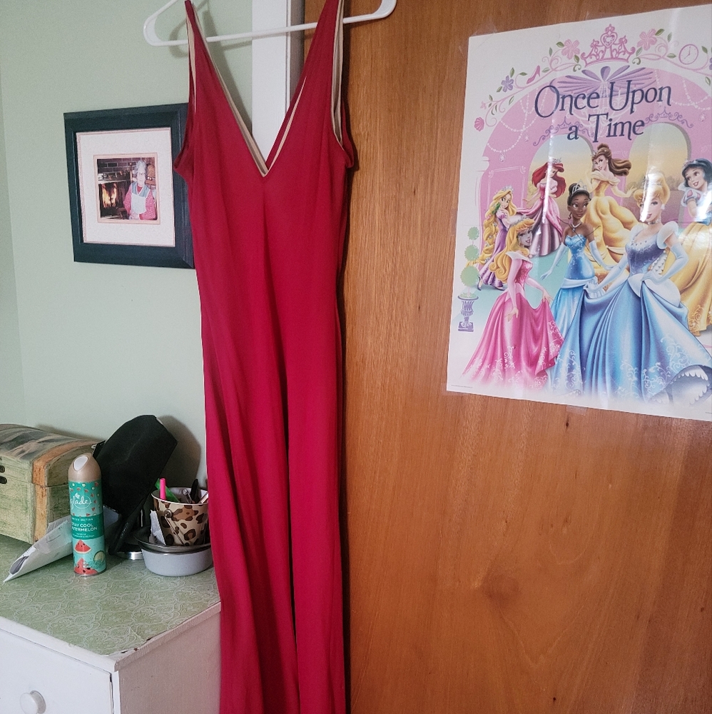 Elegant Pink Evening Gown